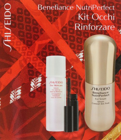 Shiseido Benefiance Zestaw (NutriPerfect Eye Serum 15ml, Perfect Mascara 2ml, Eye&Lip Make Up Remover 30ml) [KOSMETYKI]