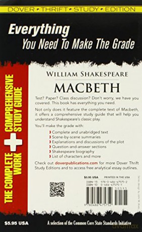 Macbeth Thrift Study - Shakespeare [KSIĄŻKA]