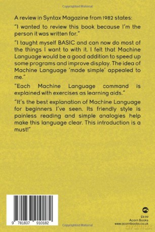 Machine Language Programming Made Simple - Retro Reproductions [KSIĄŻKA]