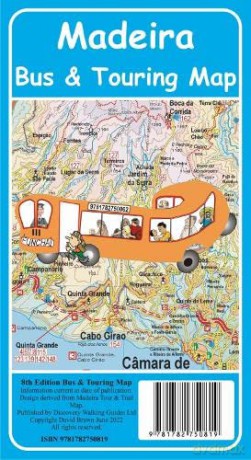 Madeira Bus And Touring Map - David Brawn [KSIĄŻKA]