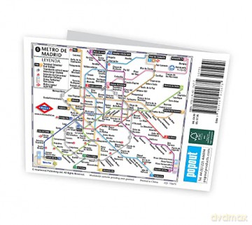 Madrid Popout Map - Popout Maps [KSIĄŻKA]