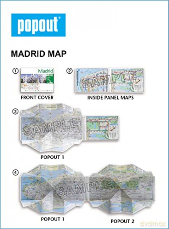 Madrid Popout Map - Popout Maps [KSIĄŻKA]