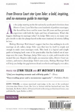 Making Marriage Work New Rules An Oldp - Toler Lynn [KSIĄŻKA]