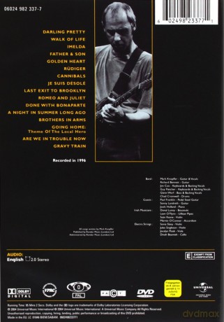 Mark Knopfler: A Night In London [DVD]