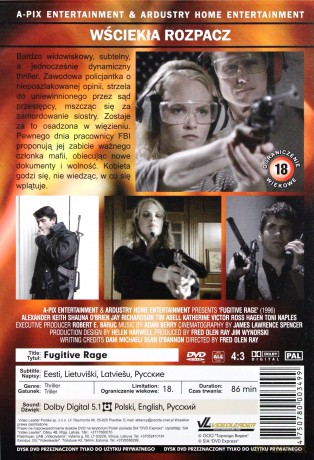 Wściekła Rozpacz (Fugitive Rage) [DVD]