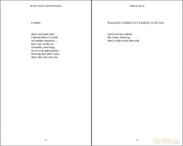 Many Small Hungerings Poetry - William Bortz [KSIĄŻKA]