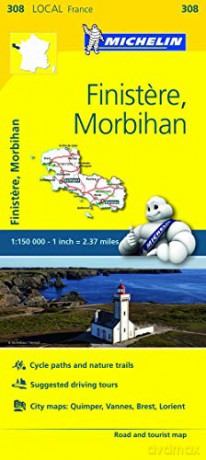 Map 1308 Finistre Morbihan [KSIĄŻKA]