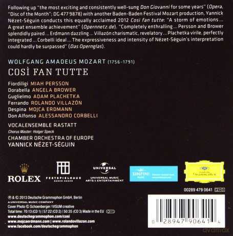 Rolando Villazon: Mozart Cosi Fan Tutte  (BOX) [3CD]