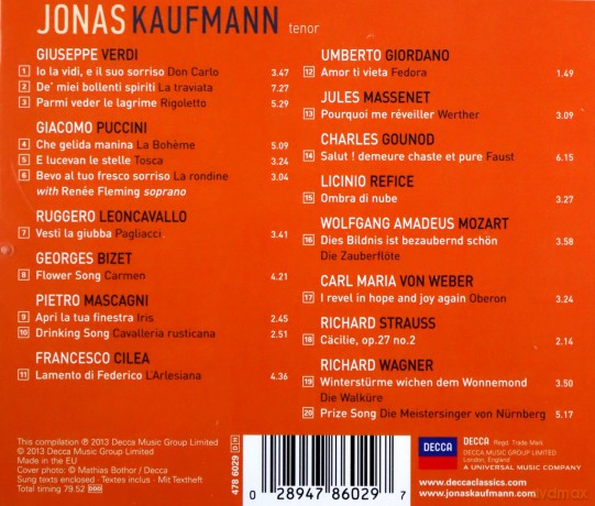 Jonas Kaufmann: The Best Of [CD]