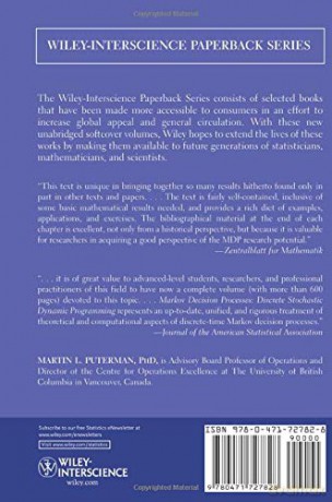 Markov Decision Processes - Puterman [KSIĄŻKA]