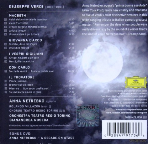 Anna Netrebko: Verdi (Deluxe) (digibook) [CD]+[DVD]