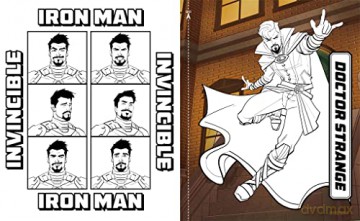 Marvel Iron Man 3 In 1 Colouring [KSIĄŻKA]