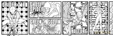 Marvel Spiderman 6m Colouring Wall Art [KSIĄŻKA]