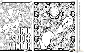 Marvel Spiderman 6m Colouring Wall Art [KSIĄŻKA]
