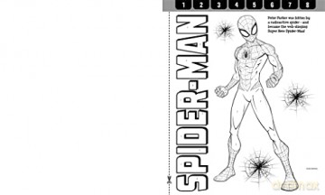 Marvel Spiderman Paint By Numbers [KSIĄŻKA]