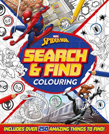 Marvel Spiderman Search Find Colouring [KSIĄŻKA]