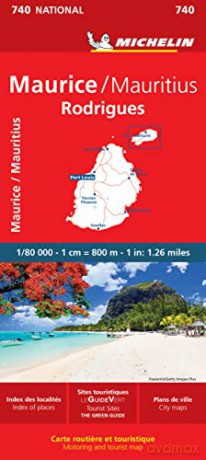 Maurice Mauritius Michelin National Map - Michelin (Ed) [KSIĄŻKA]