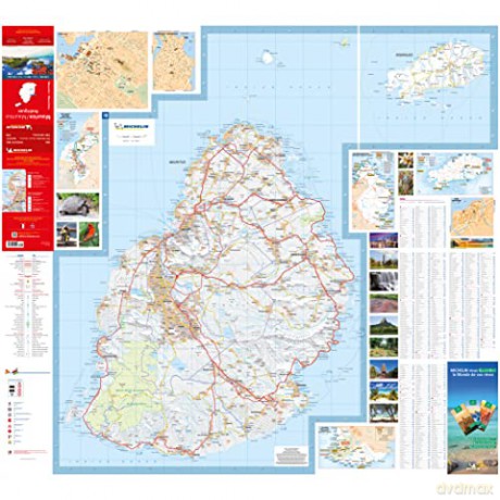 Maurice Mauritius Michelin National Map - Michelin (Ed) [KSIĄŻKA]