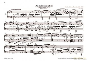 Mendelssohn Bartholdy Musical Souvenirs - Felix Mendelssohn [KSIĄŻKA]