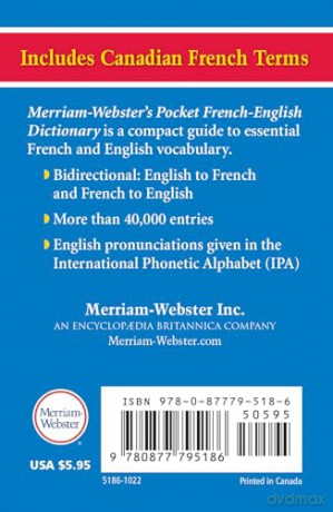 Merriam Webster Pocket French Engl Dict [KSIĄŻKA]