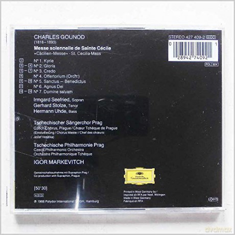 Markevitch: Gounod:Caecilien-Mass [CD]