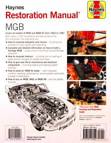Mgb Restoration Manual [KSIĄŻKA]