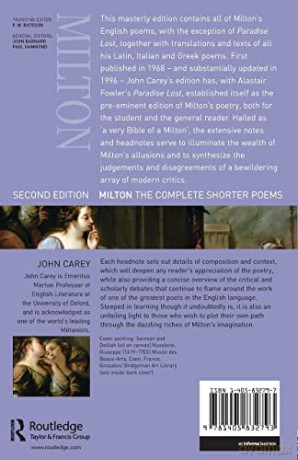 Milton The Complete Shorter Poems.2 Ed - John Carey [KSIĄŻKA]