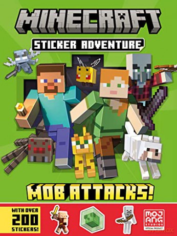 Minecraft Sticker Adventure Mob Attacks - Mojang Ab [KSIĄŻKA]