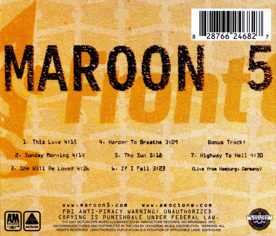 Maroon 5: Acoustic [CD]