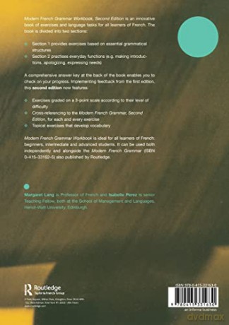 Modern French Grammar Workbook - Margaret Lang [KSIĄŻKA]