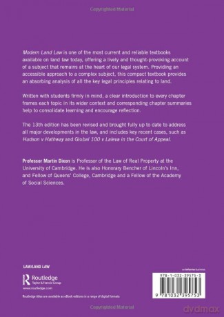 Modern Land Law - Martin Dixon [KSIĄŻKA]