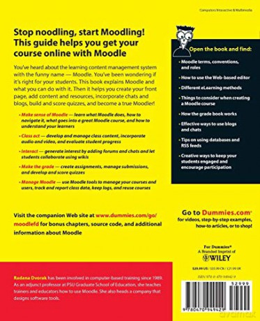 Moodle For Dummies - Radana Dvorak [KSIĄŻKA]