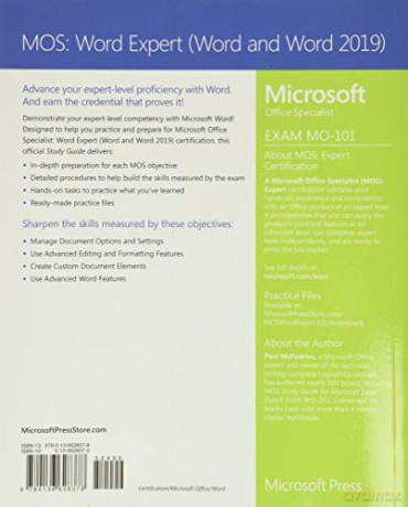 Mos Study Guide For Microsoft Word Exper - Paul Mcfedries [KSIĄŻKA]