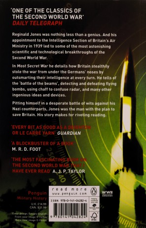 Most Secret War - Reginald V Jones [KSIĄŻKA]