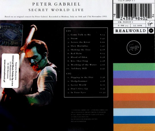 Peter Gabriel: Secret World Live [2CD]