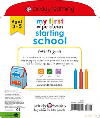 My First Wipe Clean Starting School - Roger Priddy [KSIĄŻKA]