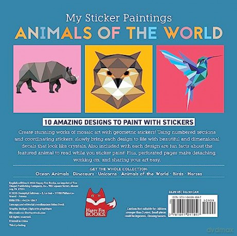 My Sticker Paintings Animals Of/World - Clorophyl Editions [KSIĄŻKA]