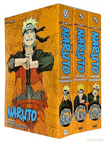 Naruto 3 In 1 Edition 22 Vols 64 65 66 - Masashi Kishimoto [KSIĄŻKA]
