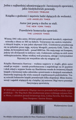 Długi Marsz Okładka Filmowa - Rawicz Sławomir [KSIĄŻKA]