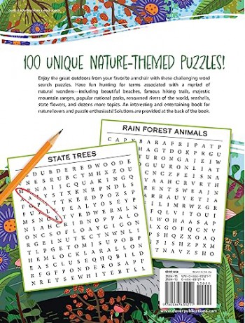 Nature Lovers Word Search Puzzles Book - Ilene Rattine [KSIĄŻKA]