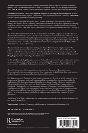 Nature Of Social Reality - Tony Lawson [KSIĄŻKA]