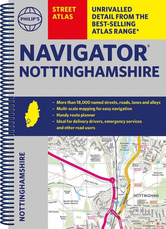 Navigator Nottinghamshire Spiral Binding - Philips Maps [KSIĄŻKA]
