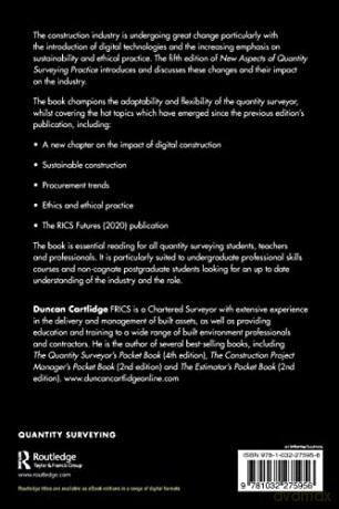 New Aspects Of Quantity Surveying Practi - Duncan Cartlidge [KSIĄŻKA]