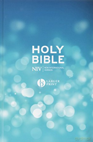 Niv Larger Print Blue Hardback Bible 10 [KSIĄŻKA]