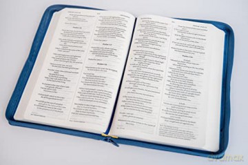 Niv Larger Print Denim Soft-Tone Bible - New International Ve [KSIĄŻKA]
