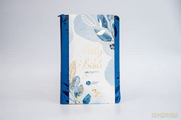 Niv Larger Print Denim Soft-Tone Bible - New International Ve [KSIĄŻKA]