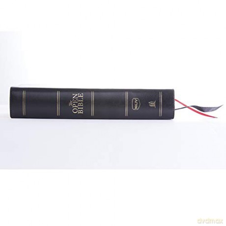 Nkjv Open Bible Leathersoft Black Red Le [KSIĄŻKA]