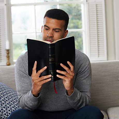 Nkjv Open Bible Leathersoft Black Red Le [KSIĄŻKA]