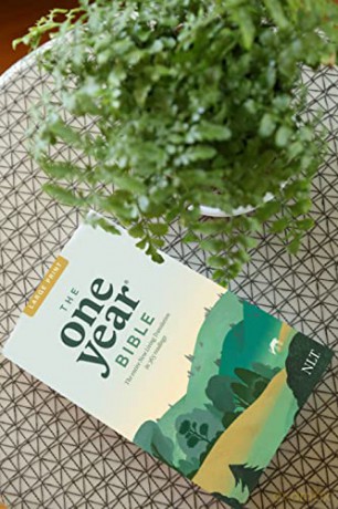 Nlt One Year Bible Slimline Large Print [KSIĄŻKA]