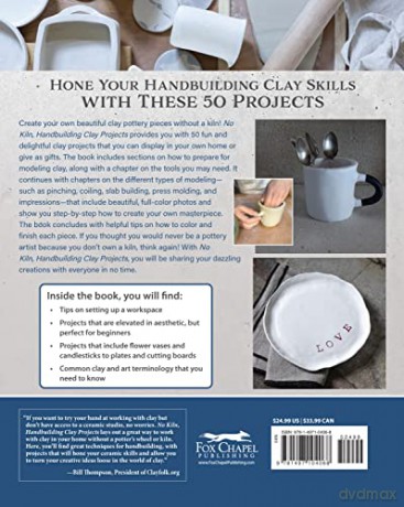 No Kiln Handbuilding Clay Projects - Charlotte Vannier [KSIĄŻKA]